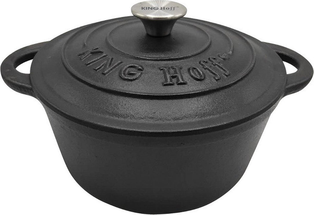Poêle en fonte - noir - 22 cm - 2,4 litres
