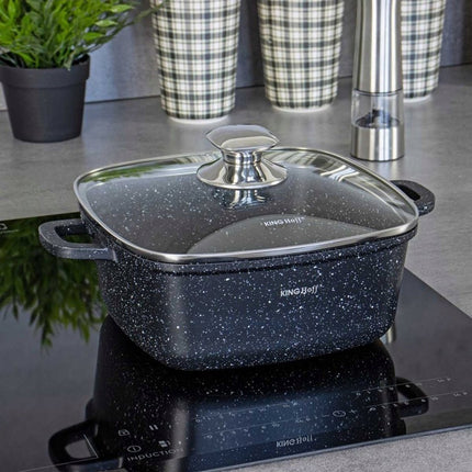 Kinghoff - Braadpan - vierkant - 26 cm - 5.5 liter