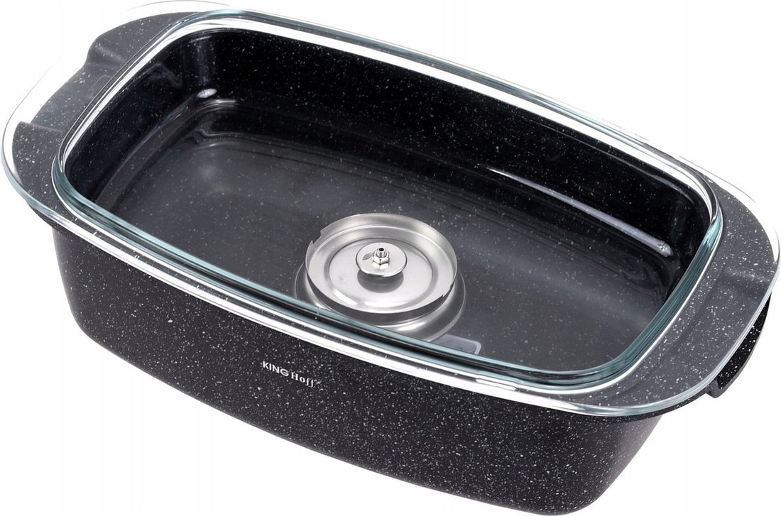 Kinghoff 1608 - Roasting pan - Marble - with lid - 5.5 liters