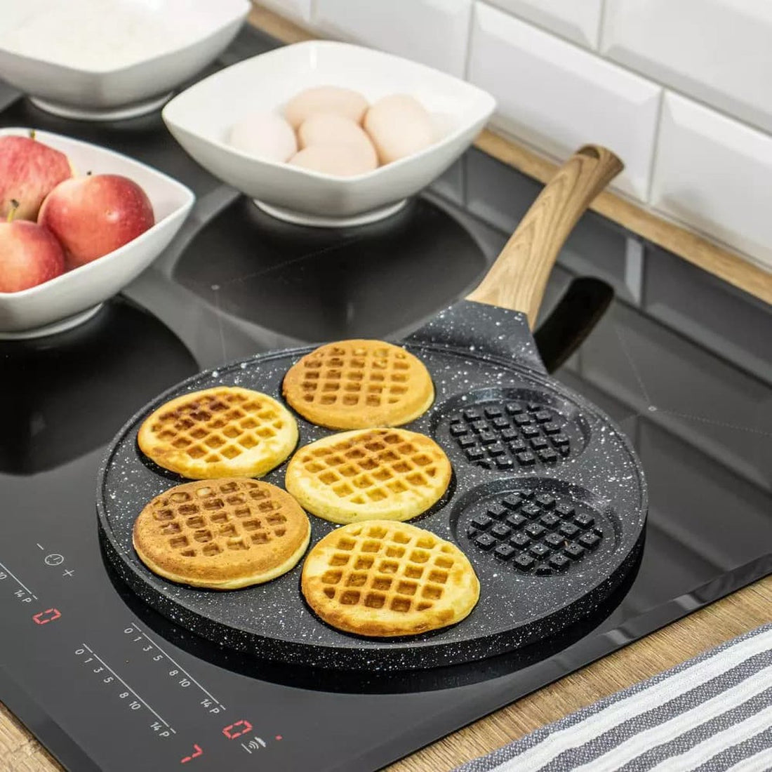 Kinghoff - Pancake pan - waffle pattern - 26.5 cm