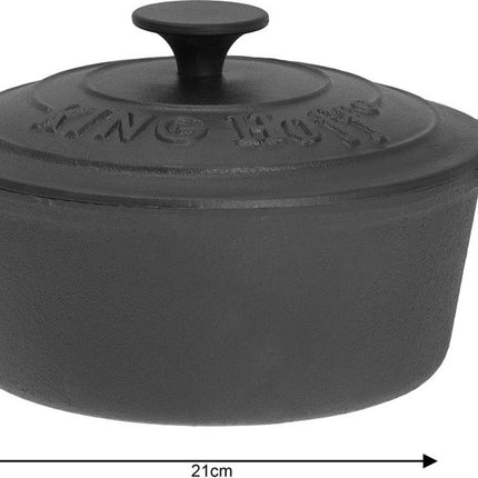 kookpan - Ø 21 cm - gietijzer - alle warmtebronnen