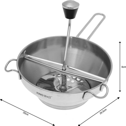 Kinghoff - Groentemolen - Groentesnijder - Rasp - 3 vervangbare messen