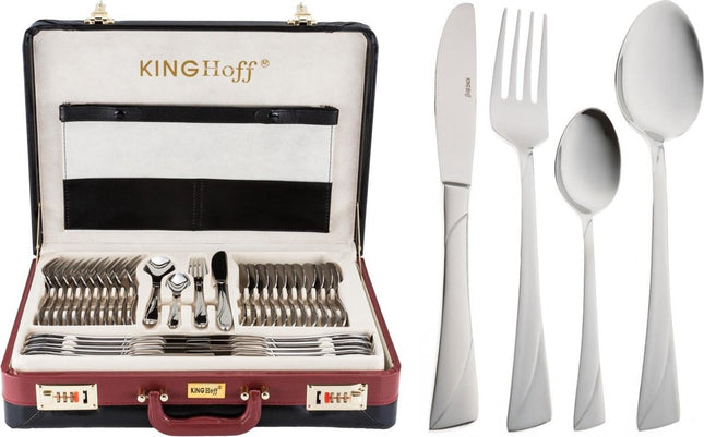 Besteckset - 12-teilig - 72-teilig - Luxuriöser Aufbewahrungskoffer - 18/10