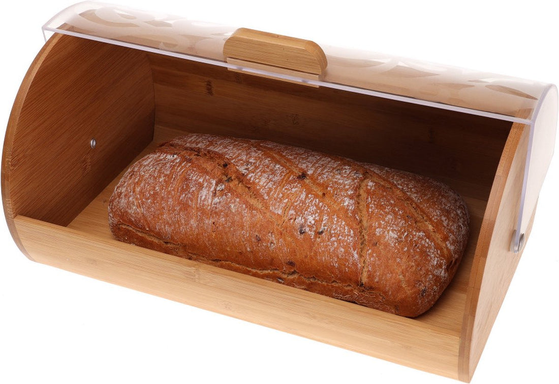 Kinghoff - Bread bin - Bamboo / Acrylic - 12 litres