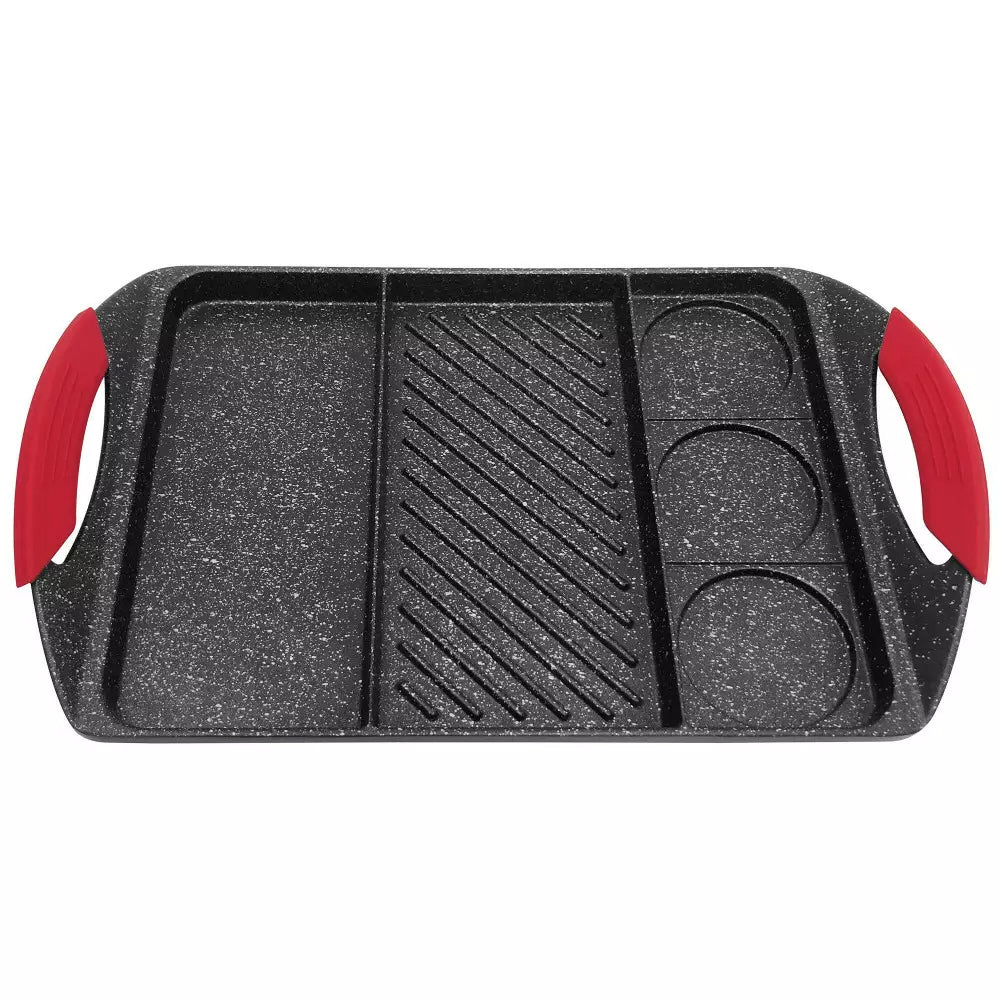 Kinghoff grill pan - 42 x 27 cm - marble coating - induction