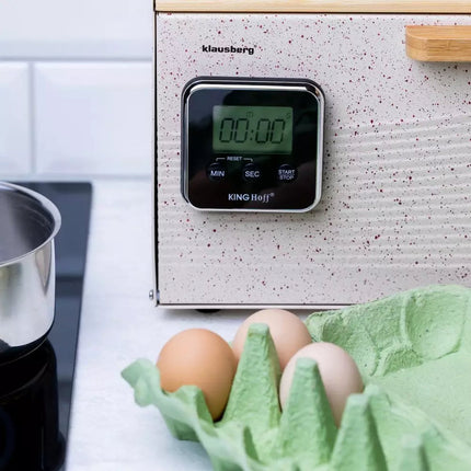 Kinghoff Keukenwekker - Tot 99 Minuten en 59 Seconden - Met Magneet en Standaard - Kookwekker - Kitchenalarm