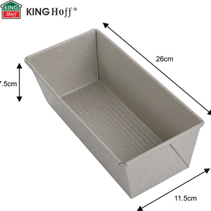 KINGHoff KH-1971 Cakevorm 26x11,5x7,5 cm - Ovenvorm voor Cake en Brood - Antiaanbaklaag - Geschikt voor Bananenbrood, Brownies en Pastei - Ovenbestendig tot 220°C