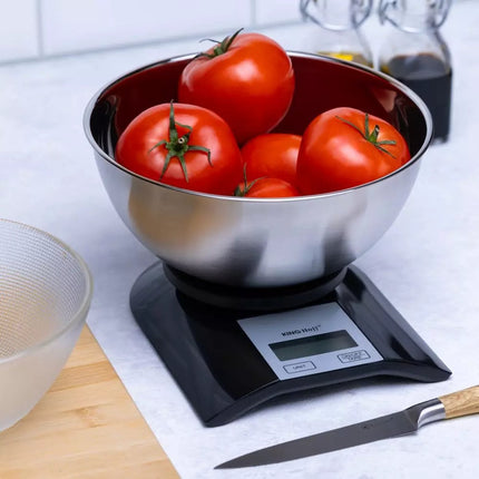 Kinghoff KH1828 Digitale Keukenweegschaal met Kom - 2L - max 5KG -