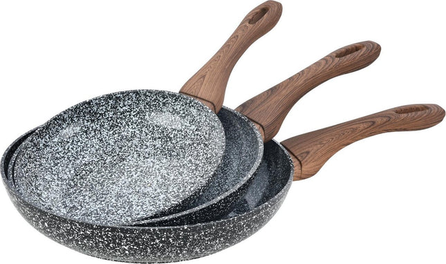 Kinghoff Bratpfannen KH-1030 - Ø20, 24 und 28 cm - 3 Stück - alle Herdarten