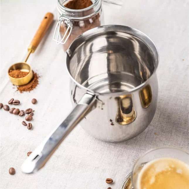 Kaffeekocher - 1 Liter, Edelstahl, für alle Herdarten geeignet - Praktisch und langlebig