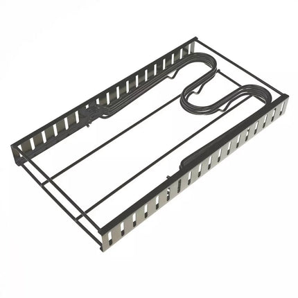 Pfannen-Organizer - 5 Fächer - Schwarz - 25,5 x 20,5 x 38 cm - Aufbewahrungsregal für Pfannen, Töpfe und Deckel