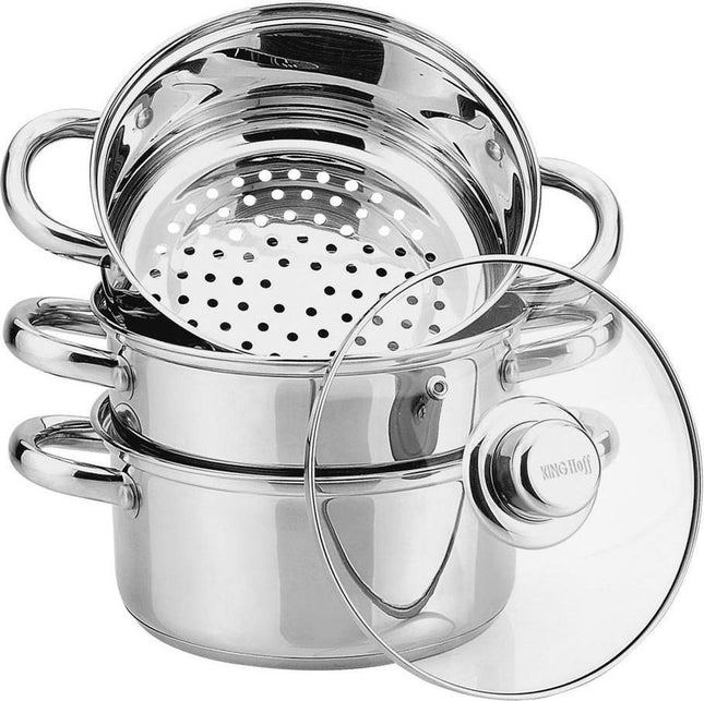 Kinghoff Dampfgarer KH-3319 - mit Deckel - 24 cm