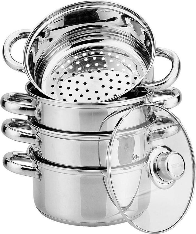 Kinghoff Dampfgarer mit Deckel - 20 cm