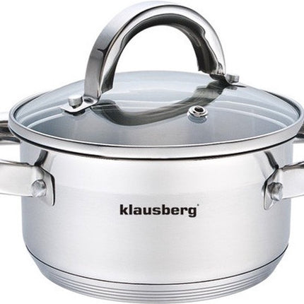 Klausberg Kochtopf mit Deckel - 0,5L - Ø12 cm