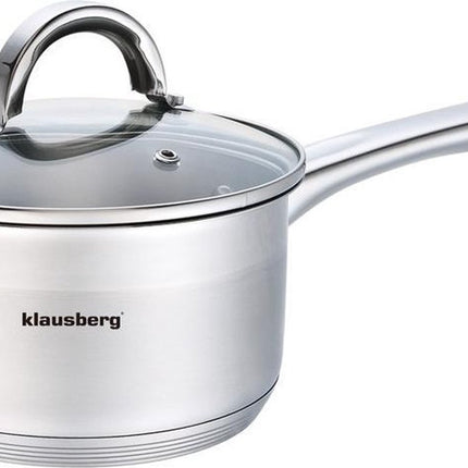 Klausberg - Stieltopf mit Deckel - Saucenpfanne - 12 cm - 0,5 Liter