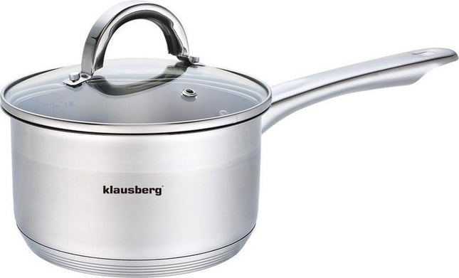 Klausberg - Stieltopf mit Deckel - Saucenpfanne - 12 cm - 0,5 Liter