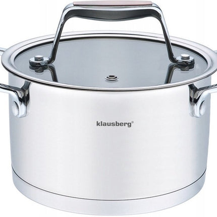 Klausberg - Edelstahl Topf 18/10 - 24 cm - 6 Liter