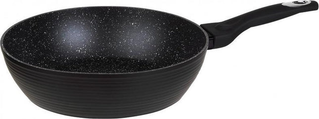 Klausberg 7244 Topfset – 12-teilig – Marmor/Keramik - Geschmiedetes Aluminium – Alle Wärmequellen - Schwarz