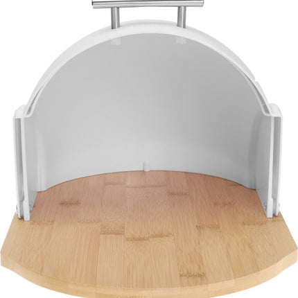 Klausberg 7287 - Broodtrommel - acryl - Bamboe - Wit