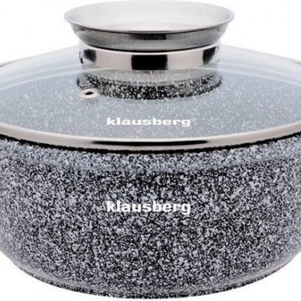 Klausberg - Kochtopf mit Deckel - Marmorgrau