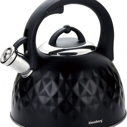 Klausberg 7550 – Traditioneller Flötenkessel – schwarz – 3 Liter