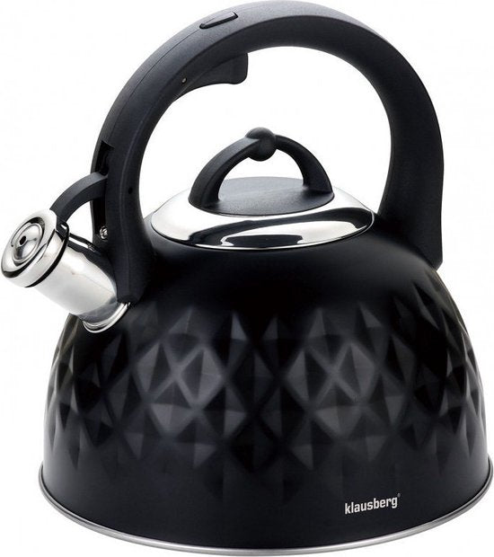 Klausberg 7550 - Bouilloire siffleuse traditionnelle - noir - 3 litres