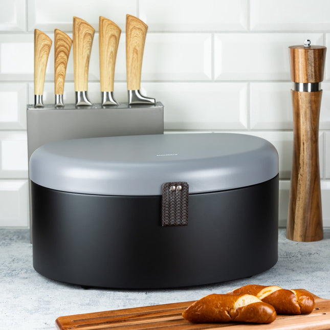 Klausberg 7576 - Brotkasten - schwarz / grau