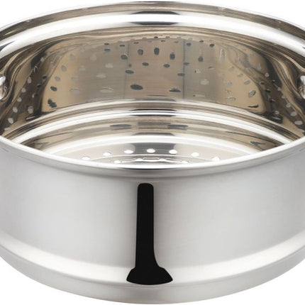 Klausberg 7734 - stoompan - 3 delig - 24 cm - 5 liter- rvs - alle warmtebronnen