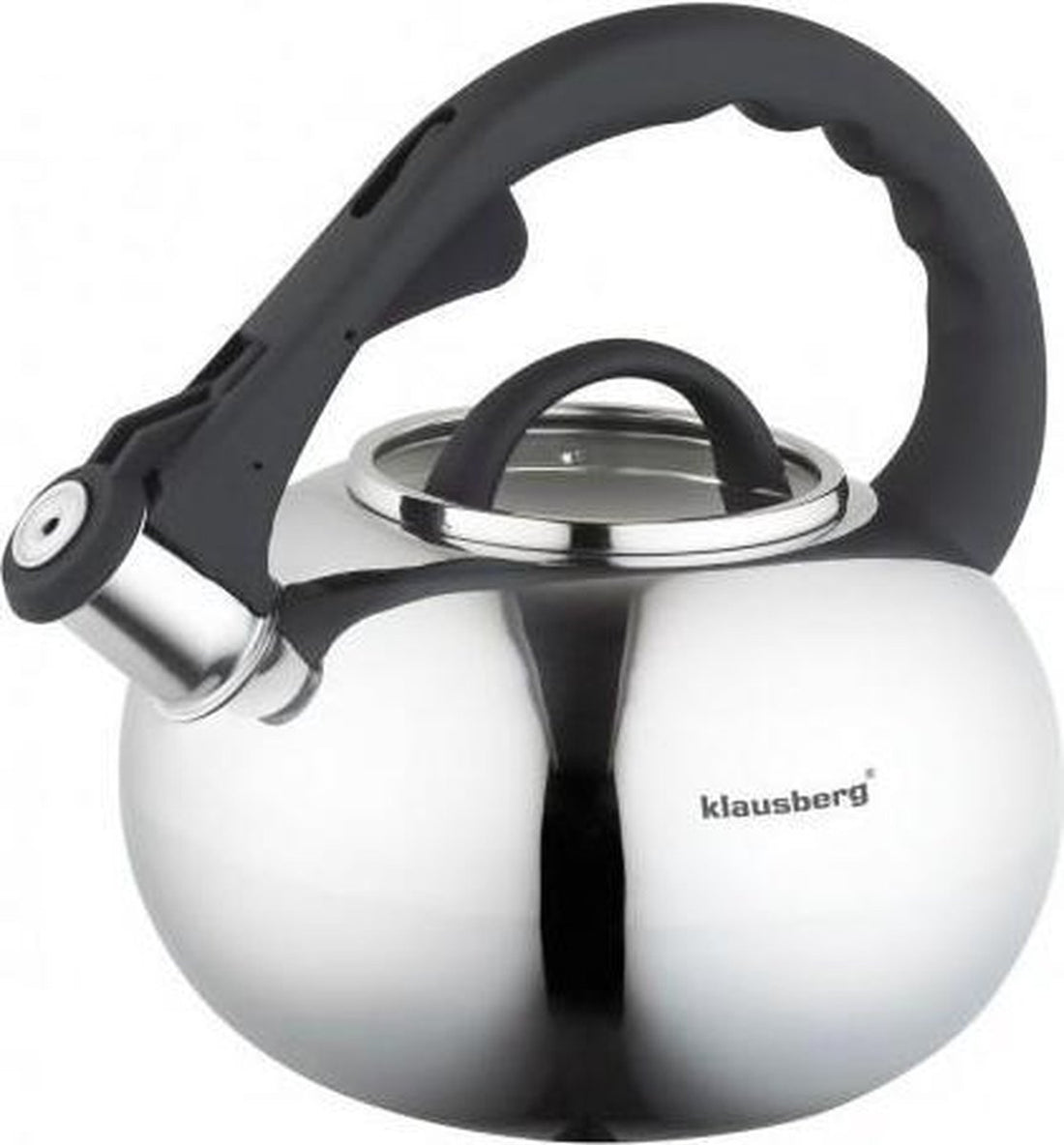 Bouilloire sifflante Klausberg KB-7068 - 2,5L - acier inoxydable - toutes sources de chaleur