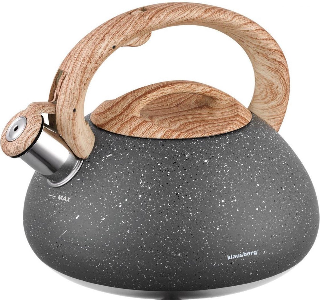 Klausberg whistling kettle - 2.7L - stainless steel - all heat sources