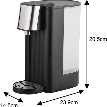Klausberg KB7877 Heißwasserspender – 2,5 Liter – Schwarz & Edelstahl – 2600W – Sofort kochendes Wasser in 5 Sekunden – Heißwasserspender – Wasserkocher –