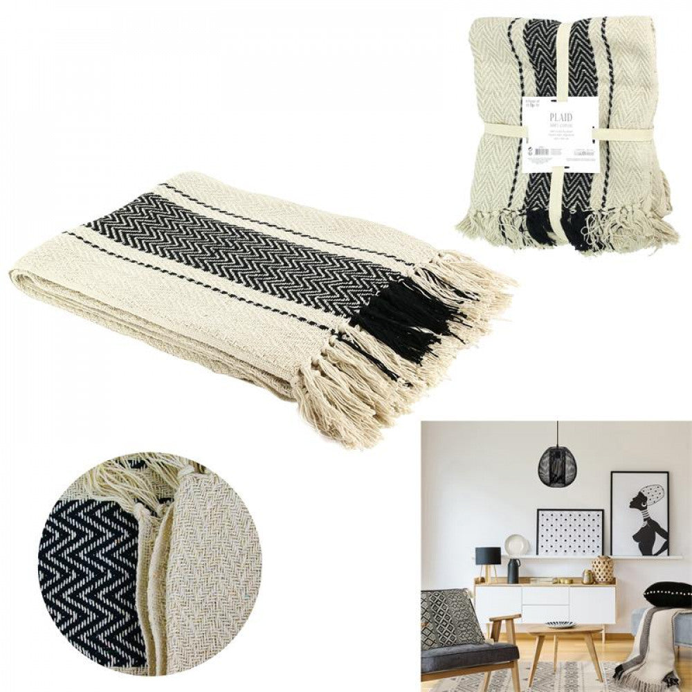 Striped Berber Throw 120X150CM