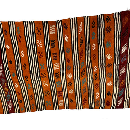 Marokkanischer Kelimteppich Streifen 100x150 cm
