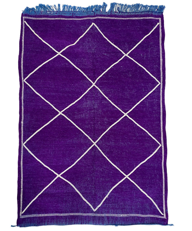 Marokkanischer Kelim Teppich Rautenmuster 135x95 cm