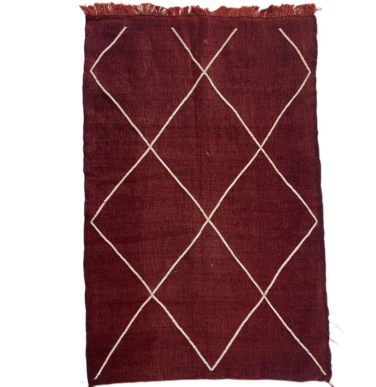 Flat-woven Moroccan kilim rug 145 x 95 cm