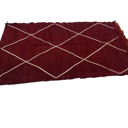 Flachgewebter marokkanischer Kelim-Teppich 145 x 95 cm