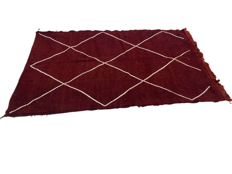 Flat-woven Moroccan kilim rug 145 x 95 cm