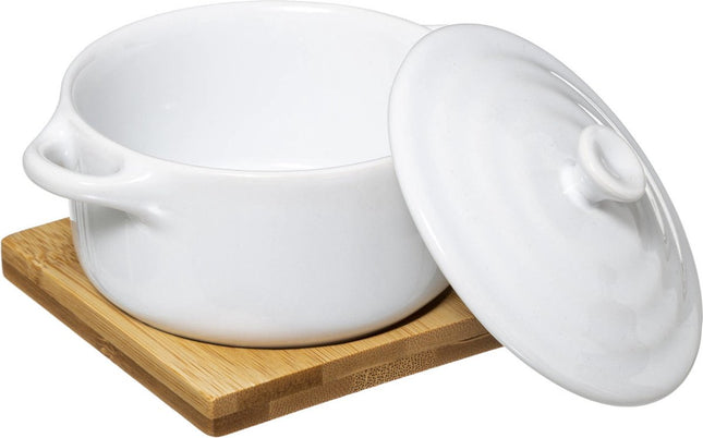 Kleiner Bratentopf mit Deckel - Keramik Ø 10 cm