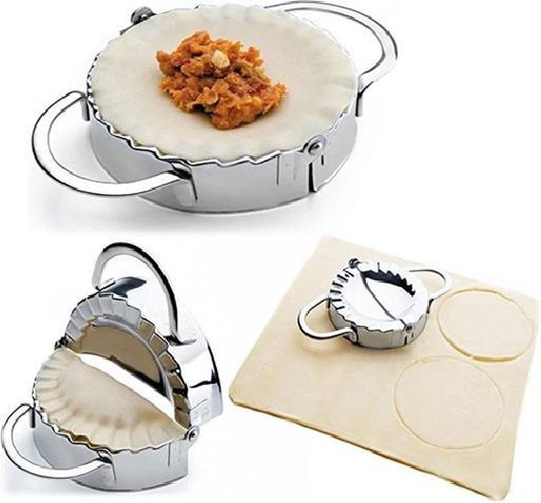 Kinghoff 2-in-1 deegpers van RVS – ravioli-, dumpling- en samosamaker – foto 2