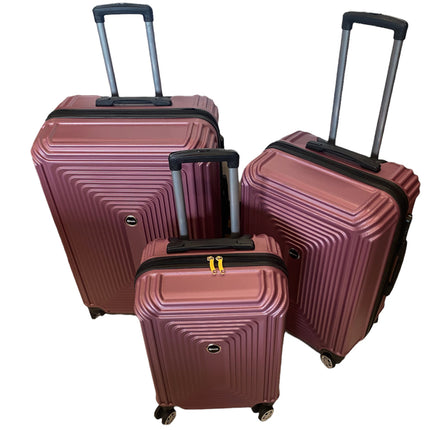 3-delige kofferset - Hardcase  Trolleyset met TSA-slot Dried Rose