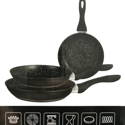 Induktions-Pfannenset - 3-teilig - Keramik