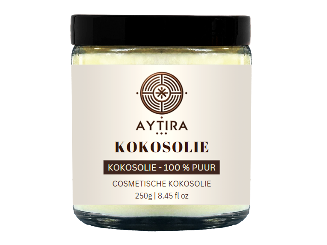 Aytira cosmetische kokosolie 250 g – 100% puur, voor huid, haar en massage