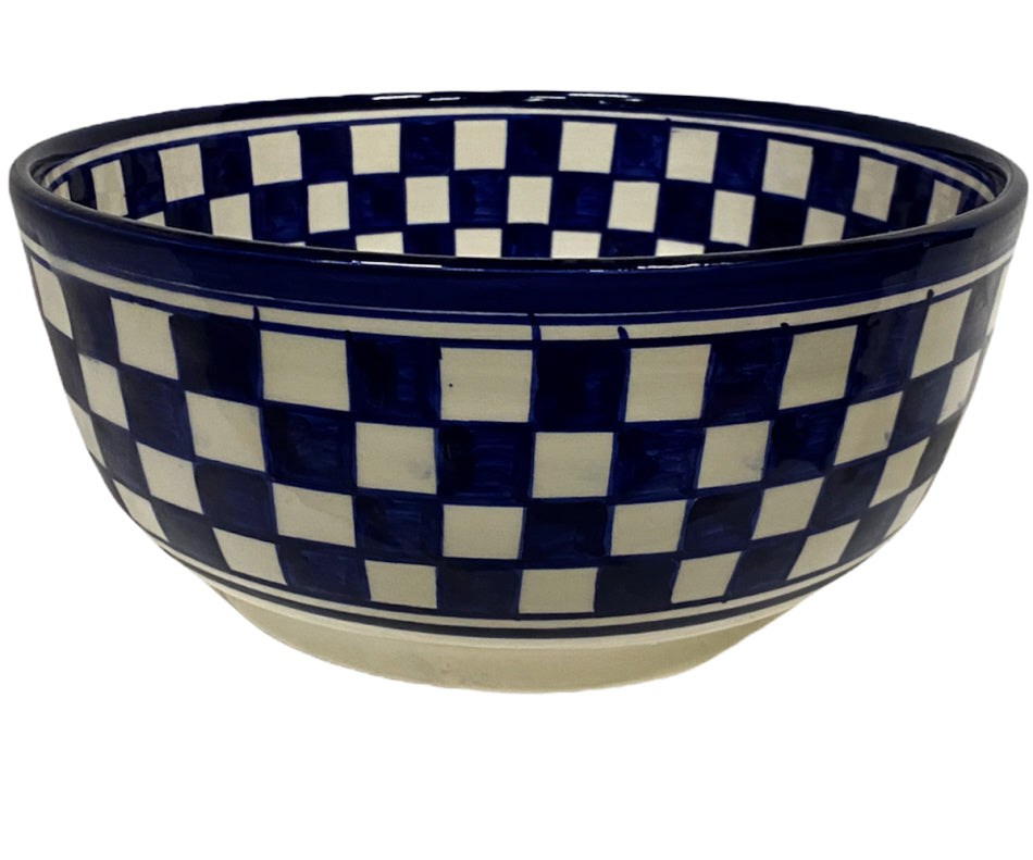 Moroccan bowl blue white Ø 20 x 9 cm