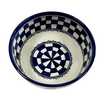 Marokkanische Schale blau-weiß Ø 20 x 9cm