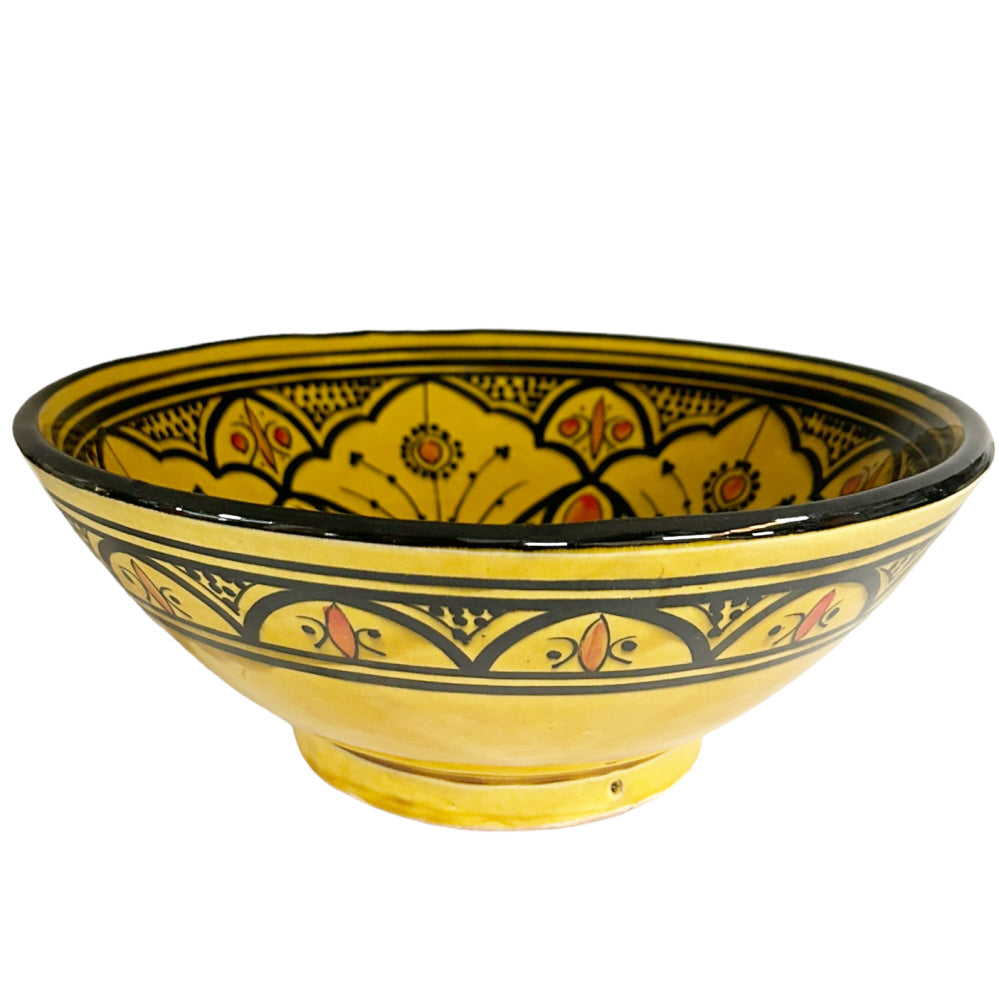 Bol marocain grand jaune 25 cm