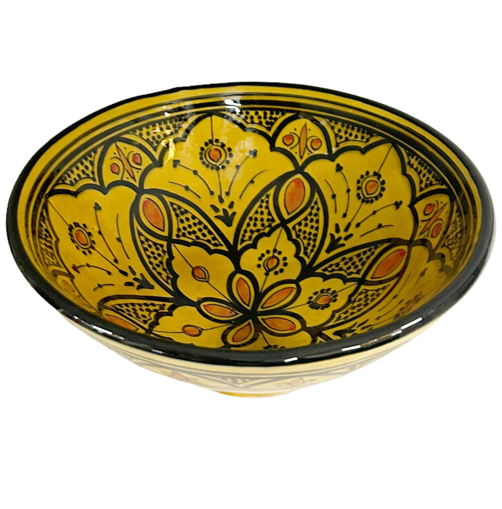 Bol marocain grand jaune 25 cm