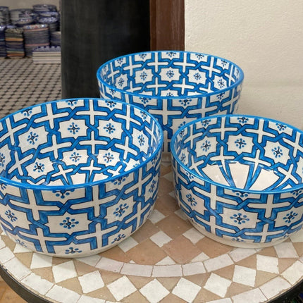 Handgemaakte Marokkaanse keramische kom