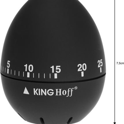 Kinghoff - Kurzzeitwecker schwarz