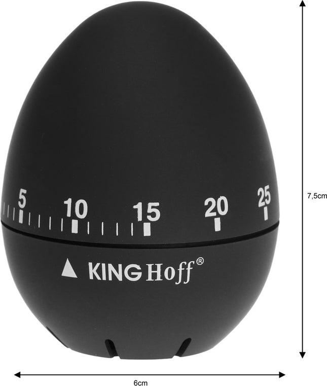 Kinghoff - Kurzzeitwecker schwarz