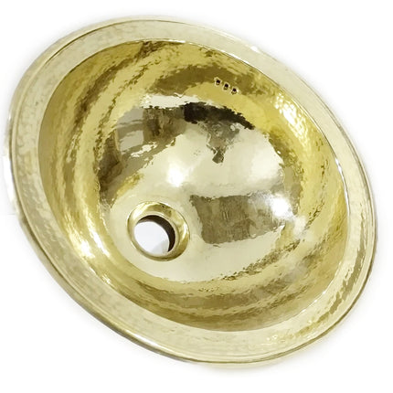 Handgefertigtes, rundes, gehämmertes marokkanisches Waschbecken aus Messing – Spülbecken 35 cm